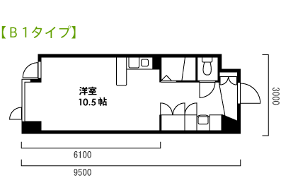 間取り　B１・B２タイプ