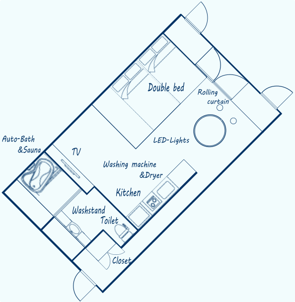 デラックスタイプ間取り図